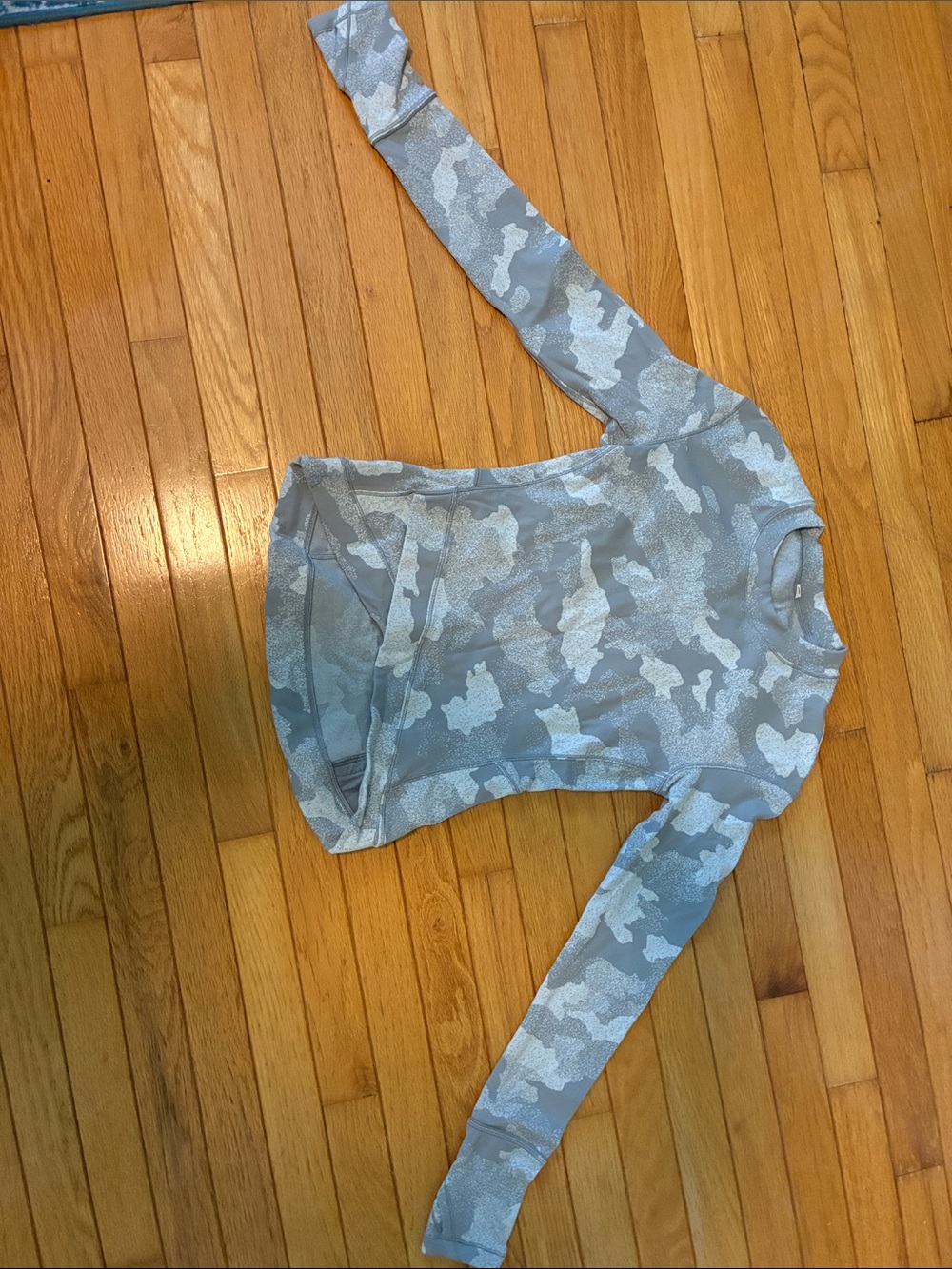 lululemon athletica Gray & White Camo Crew Sweatshirt